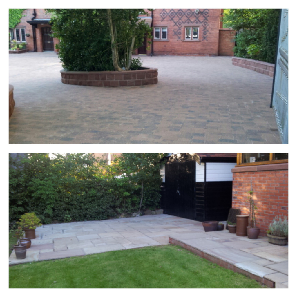 Indian Sandstone Patio Cleaning and Rejointing - Oxton, Wirral