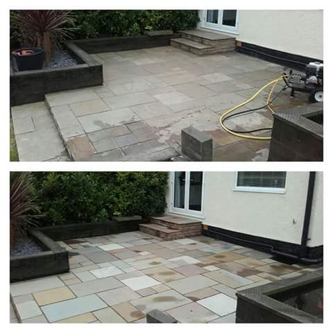 Indian Sandstone Cleaning and Rejointing - Westkirby, Wirral