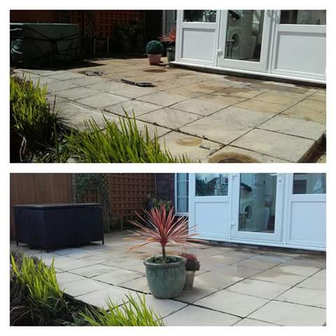 Concrete Paving Flag Cleaning - Prenton, Wirral